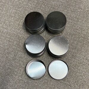 Set of Silver Metal Tins 11